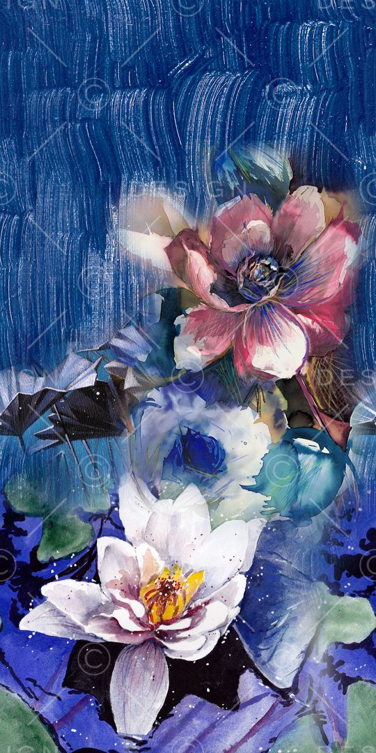 花卉印花华亿平台图片