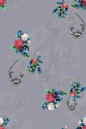 旗袍印花华亿平台图片