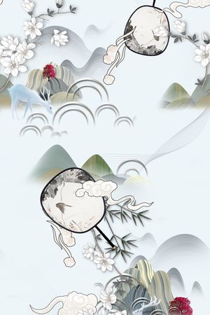 民族花卉印花华亿平台图片