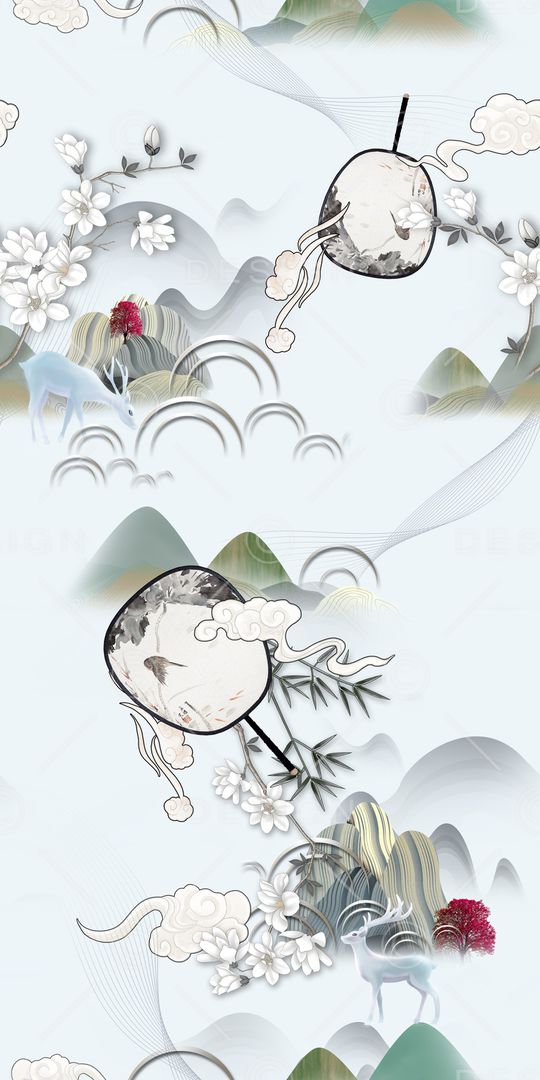 民族花卉印花华亿平台图片