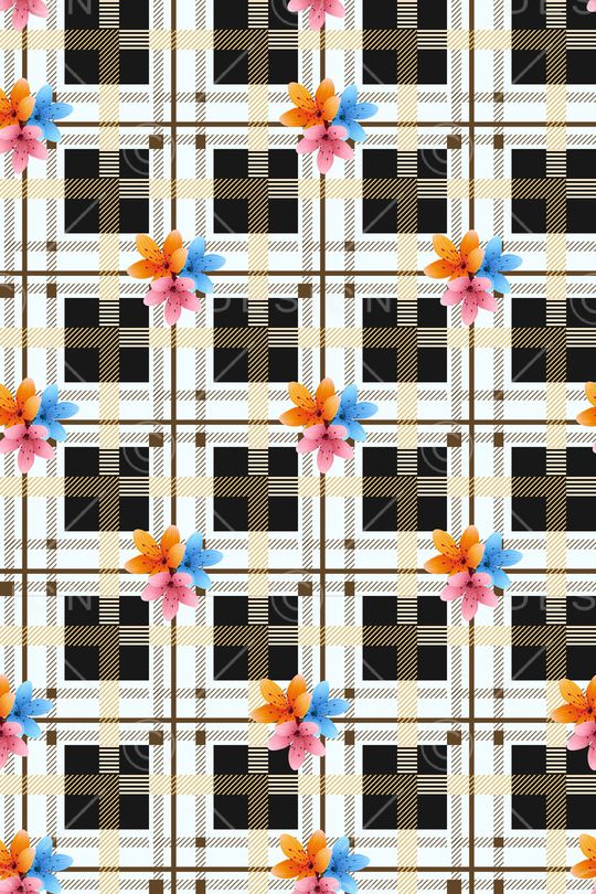 格子印花华亿平台图片