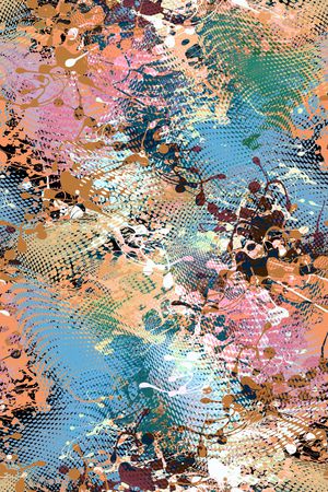 抽象男装印花华亿平台图片