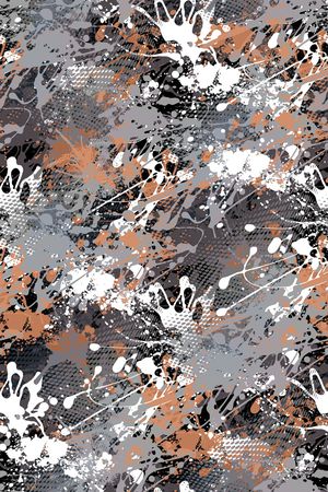 抽象男装印花华亿平台图片