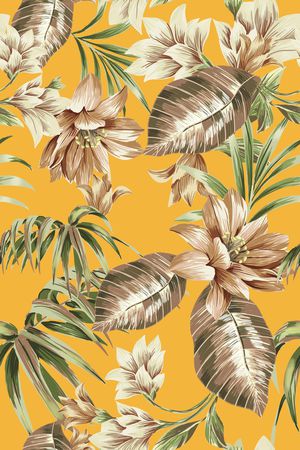 绿植树叶印花华亿平台图片