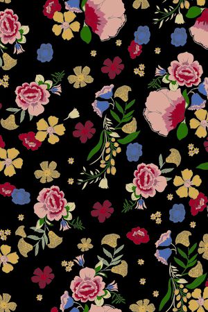 女装定位花印花华亿平台图片