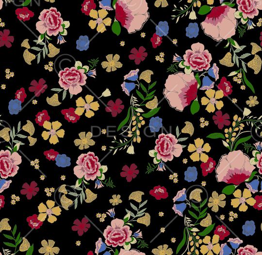 女装定位花印花华亿平台图片