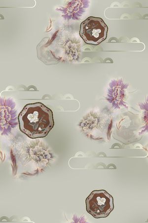 旗袍印花华亿平台图片