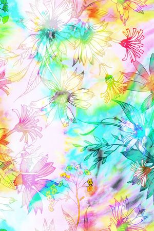 扎染华亿平台印花华亿平台图片