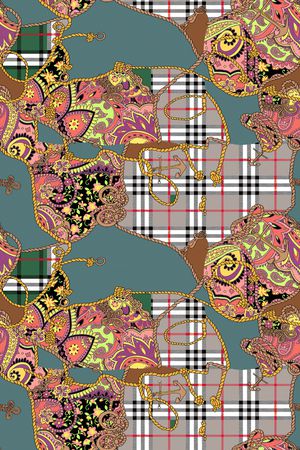 几何印花华亿平台图片