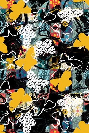 几何印花华亿平台图片