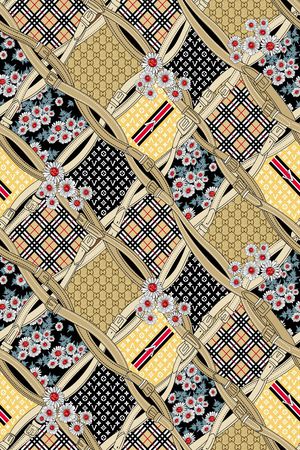 几何印花华亿平台图片