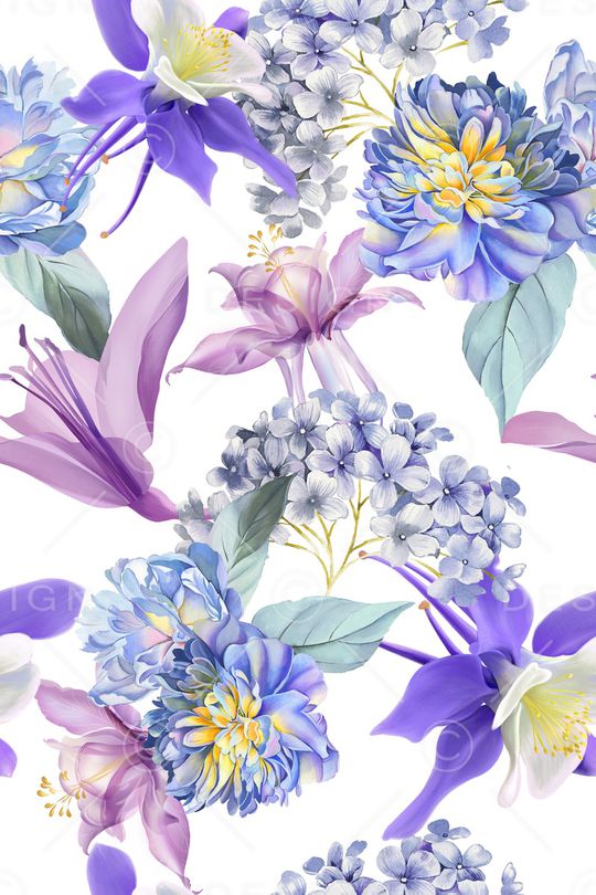 清爽底花卉印花华亿平台图片