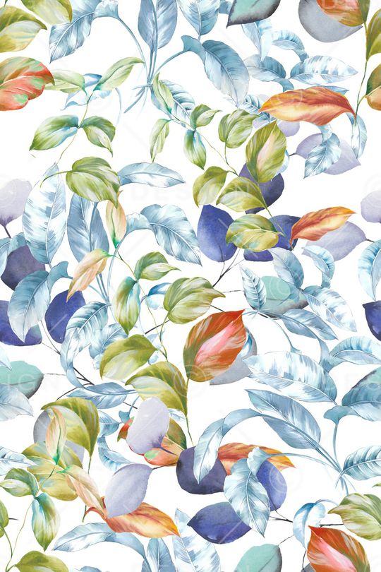 绿植树叶印花华亿平台图片