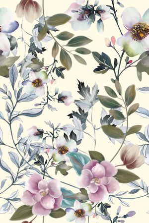 绿植树叶印花华亿平台图片