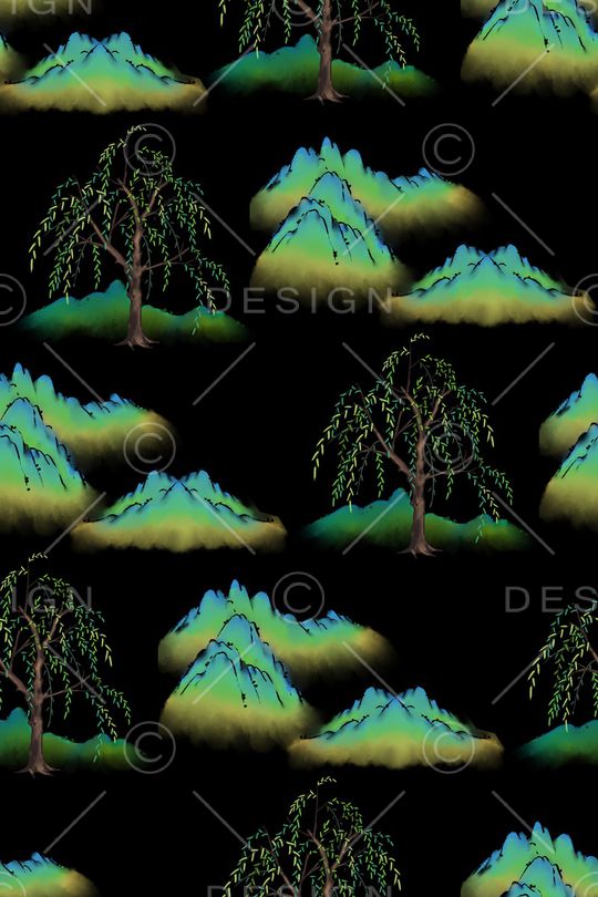 植物印花华亿平台图片