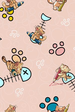 卡通动物印花华亿平台图片