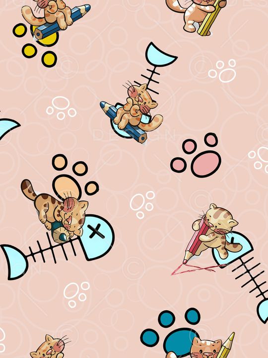 卡通动物印花华亿平台图片