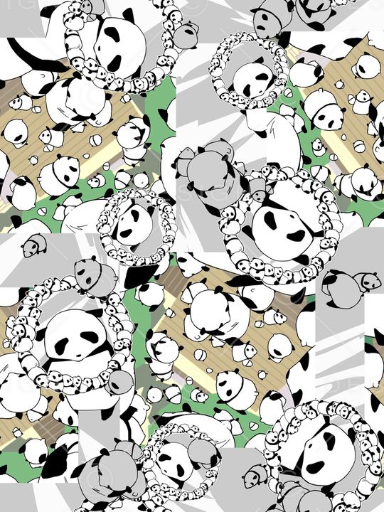 熊猫印花华亿平台图片