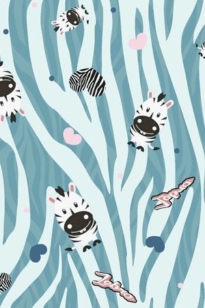 卡通动物印花华亿平台图片