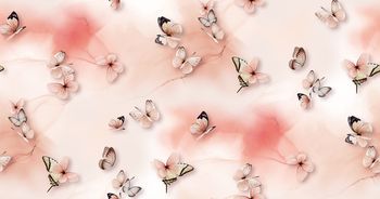 蝴蝶印花华亿平台图片