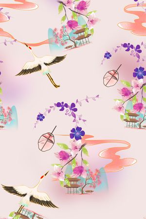 花卉印花华亿平台图片