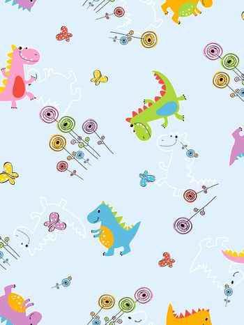 卡通动物印花华亿平台图片