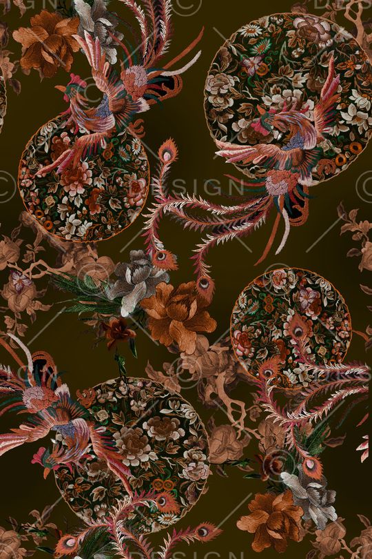 花卉印花华亿平台图片