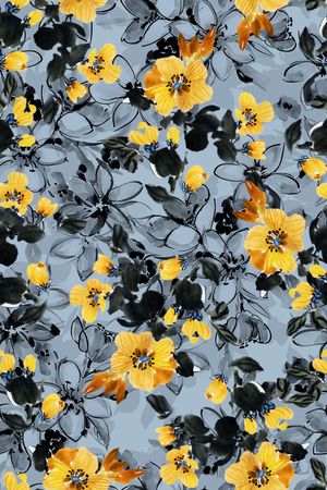 花卉印花华亿平台图片