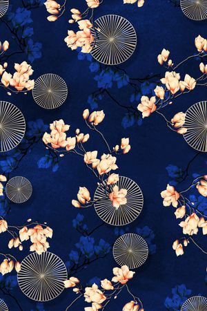 玉兰花印花华亿平台图片