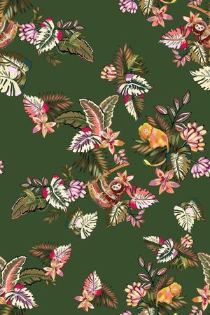 绿植树叶印花华亿平台图片