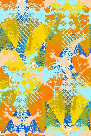 抽象男装印花华亿平台图片