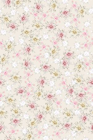 清爽底花卉印花华亿平台图片