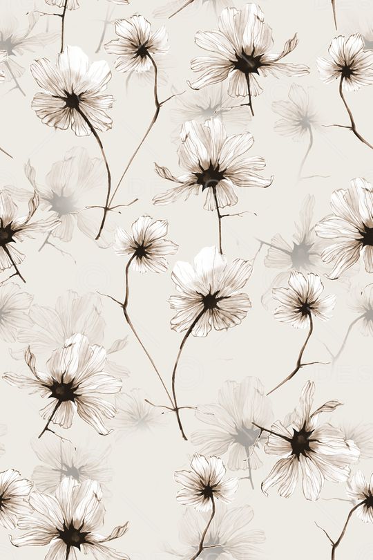 清爽底花卉印花华亿平台图片