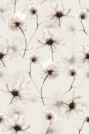 清爽底花卉印花华亿平台图片