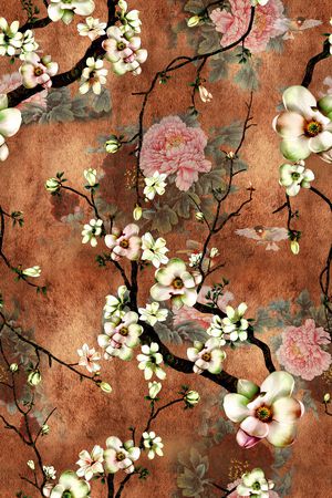 复古印花华亿平台图片