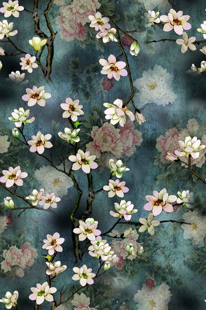 复古印花华亿平台图片