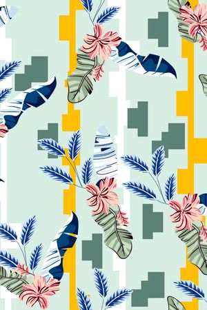 民族花卉印花华亿平台图片