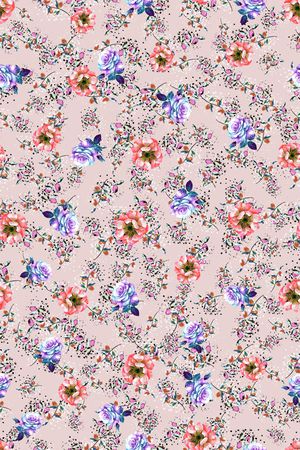 连衣裙印花华亿平台图片