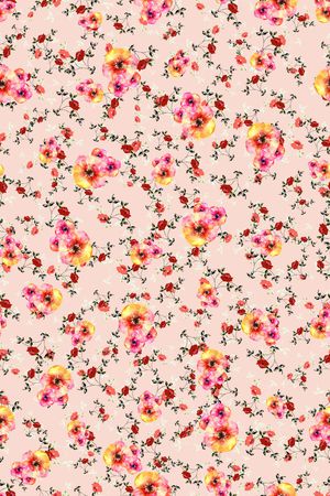 连衣裙印花华亿平台图片