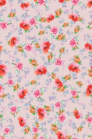 连衣裙印花华亿平台图片