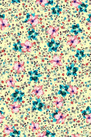 连衣裙印花华亿平台图片