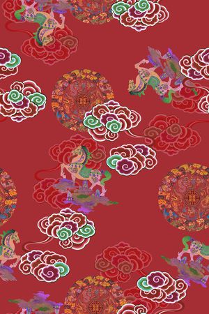 祥云印花华亿平台图片