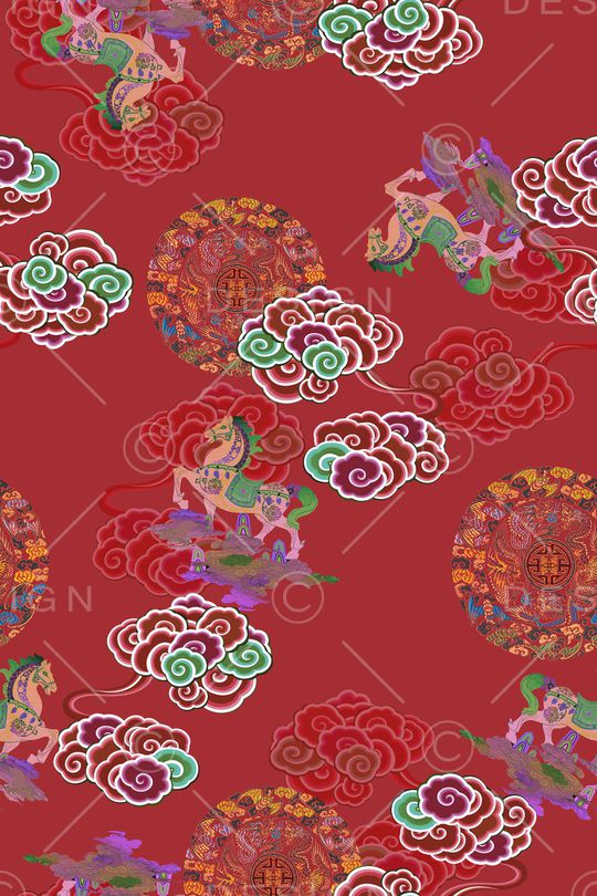 祥云印花华亿平台图片