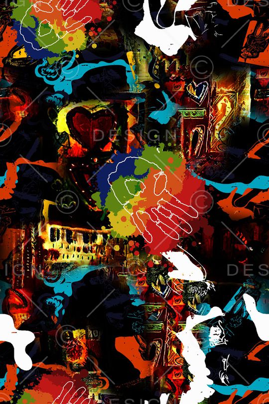 几何印花华亿平台图片