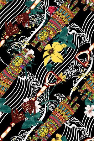 几何印花华亿平台图片