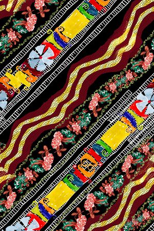 几何印花华亿平台图片