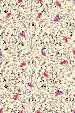 绿植树叶印花华亿平台图片