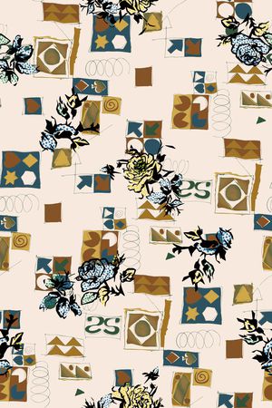 几何印花华亿平台图片