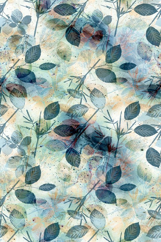 绿植树叶印花华亿平台图片