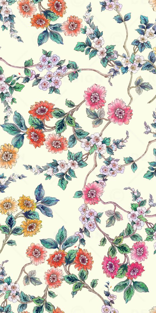 花卉印花华亿平台图片